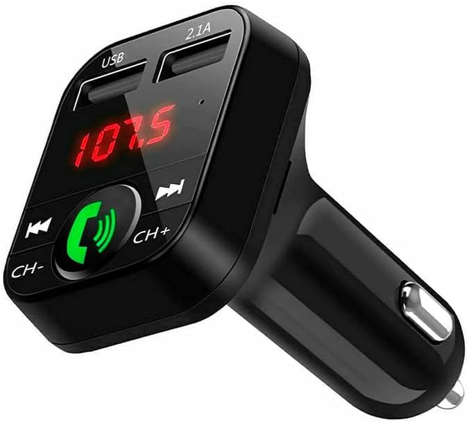 Ehskzjh Adaptateur O Bluetooth De Voiture Avec Microphone D'Appel Mains