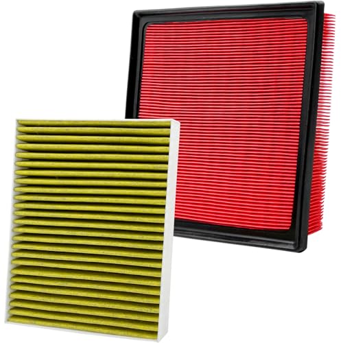 Capume 2PCS Cabin Engine Air Filter Kit Fit for 2019-25 ES350,2022-25 NX250, NX350,2019-22 AVALON,2018-24 CAMRY,2020-25 HIGHLANDER,2019-25 RAV4,CF12157,CA12377,87139-0E040,17801-F0050