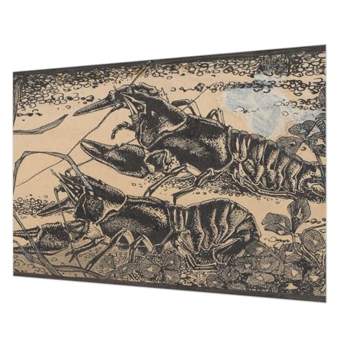 Impression de haute qualité pour ce papier peint intissé écrevisses d'eau 312x219 - 2