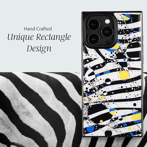Image of COCOMII Rectangle for iPhone 15 Pro Max Case, Bold Chroma Zebra