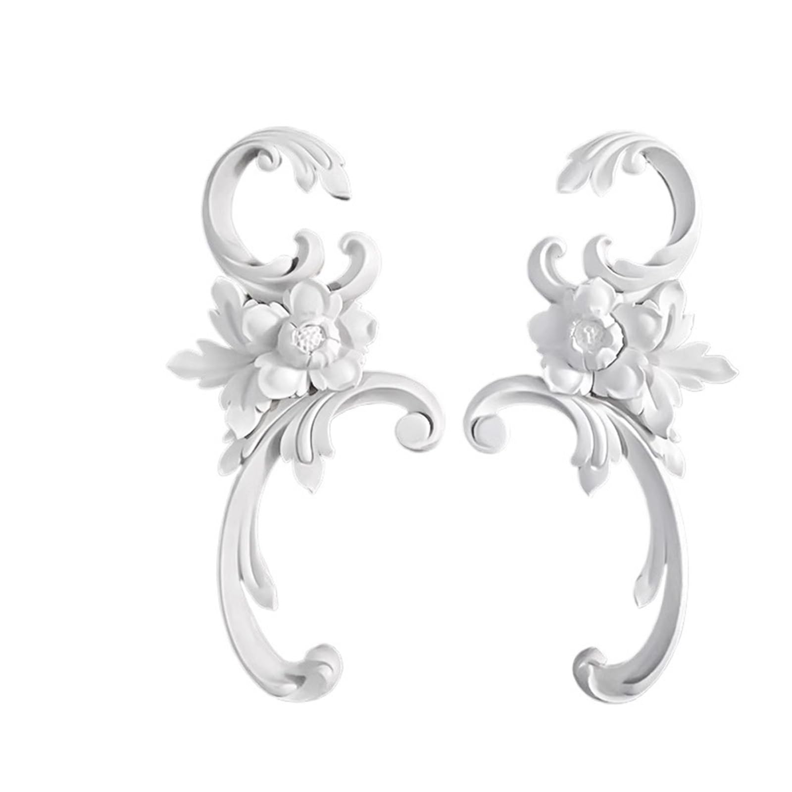 Jtksscs 26.1X12.4x3.3cm Wall Moulding Decorative Appliques Diy Carved Onlay For Bed Door And Onlays For Furniture Cabinet Wardrobe Decoration