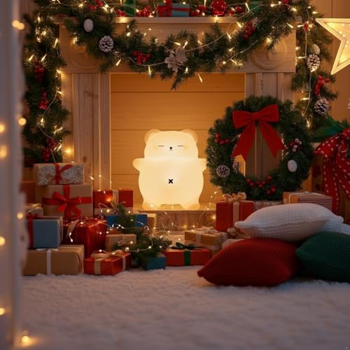 MQFORU Night Light - Adorable Gift for Women, Teen Girls, and Babies. Decorate Kids' Bedroom with Cute Silicone Nightlights - for Children and Toddlers