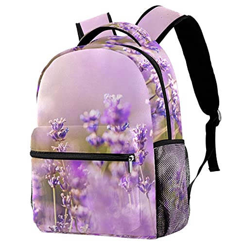 Sac à dos ordinateur portable lavande grande capacité pour homme et femme