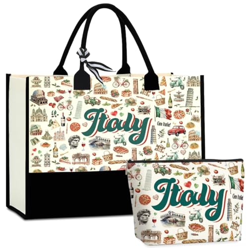 Seattle Italy Chicago New York Las Vegas Paris Gifts for Women Canvas Tote Bag Mother's Day Gifts for Women