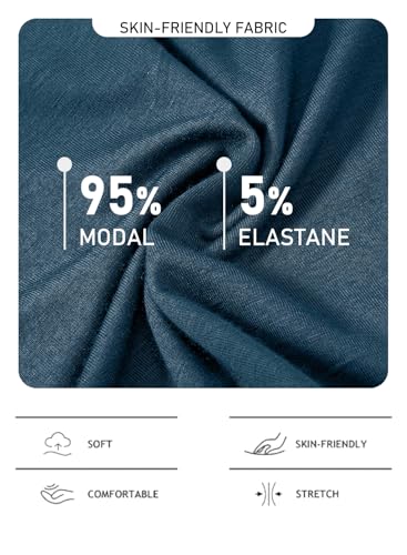 Image of JINSHI Womens Pajama Shorts Soft Comfortable Lightweight Elastic Drawstring Modal Pajama Bottoms Lounge Shorts with Pockets