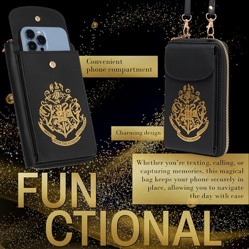 Harry Potter Womens Crossbody Bag, Cell Phone Bag with Card Slots Adjustable Strap - Womens Gifts3