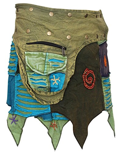 Shopoholic Fashion Womens Hippie Stonewashed Festival Gothic Cotton Summer Skirt2