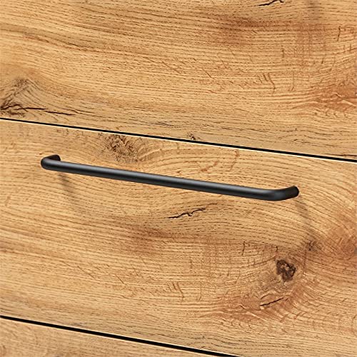 Baxton Studio Radley Oak Brown Finished Wood 3-Drawer Sideboard Buffet #TOP6