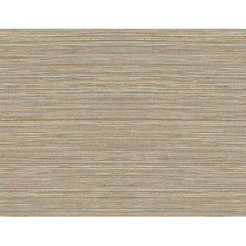 Lillian August Luxe Haven Luxe Sisal Peel and Stick Wallpaper (Pashmina & Metallic Silver) Cover