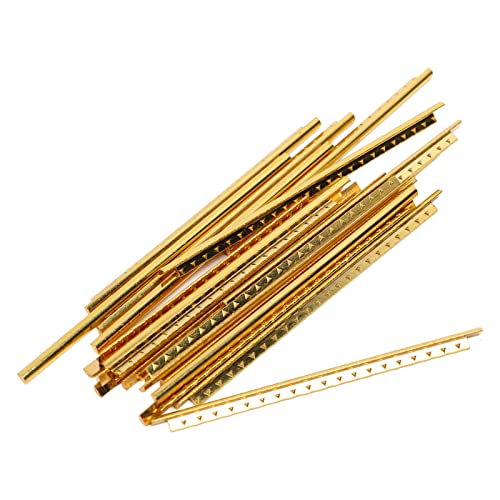 Guitar Fret Wire, 19pcs Metal Pre Rounded Corner Design Electric Guitar Fret Wire Replacement