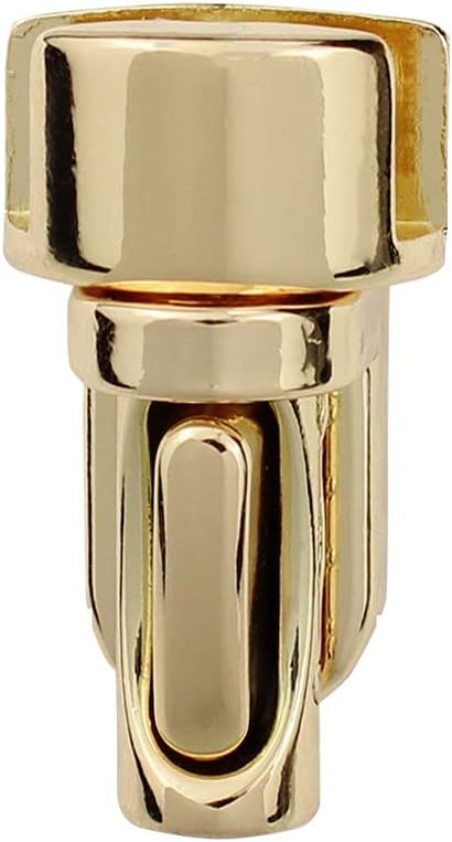 Metal Column Tuck Lock Closure Catch Clasp Buckle Fasteners for Leather Bag Case Handbag Purse(Gray)