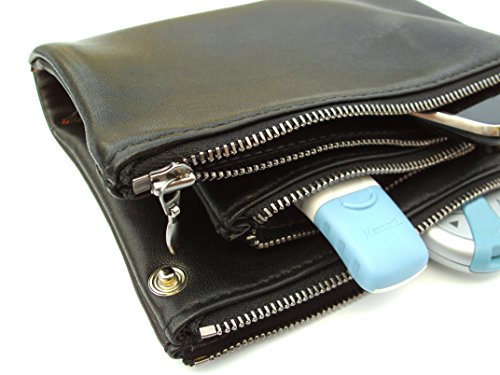 diabag Diabetiker-Etui Pouch Leder-Tasche, Schwarz, 104 (19 x 14 x 2,5 cm) Cover