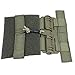 ROCOTACTICAL Quick Release Buckle Set,Single Point Molle Quick Disconnect Side Entry Conversion with Hoop and Loop for JPC CPC NCP XPC 420 Vest (Ranger Green)