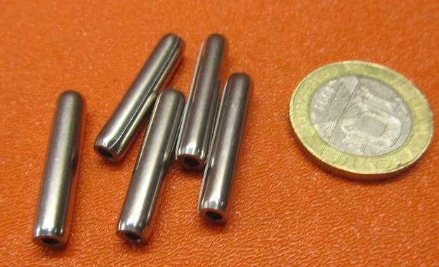 420 Stainless Steel Coiled Spring Pins, 3/16" Diameter x 1.00" Length, 20 pcs.