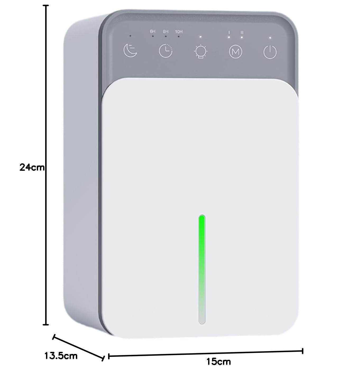 Deshumidificador eléctrico, 1200 ml, mini deshumidificador portátil con modo de suspensión, temporizador, apagado automático y luz ambiental RGB, para dormitorio, baño, armario, armario