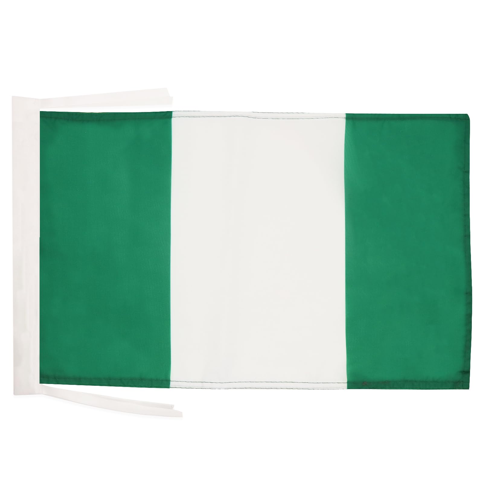 AZ FLAG - Nigeria Flag - 18'' x 12'' - Light Polyester Nigerian Small Banner with Two Cords - 18x12 in - 45x30 Cm