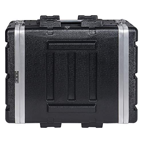 Image of Sound Town Lightweight 4U PA DJ Rack /Road Case with ABS Construction, 19 inch Depth and Heavy-Duty Latches (STRC-A4U)