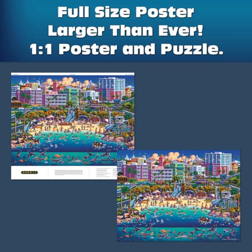 Buffalo Games La Jolla Cove Jigsaw Puzzle - 1000 Piece, Multicolor, Rectangular - Poster Included, Puzzles for Adults - Beach Scene, Adult Activity - Jigsaw 1000 Pieces by Buffalo Games - Image 3