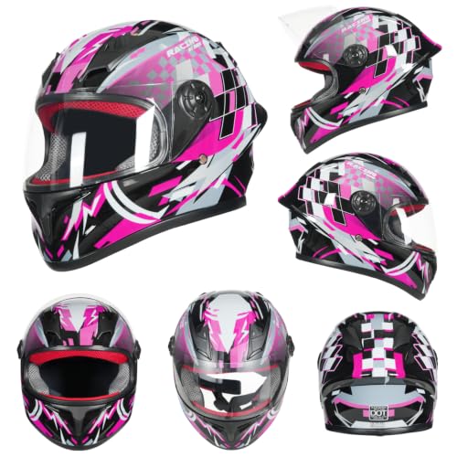 Image of Kids Motorcycle Helmet Full Face DOT Approved
