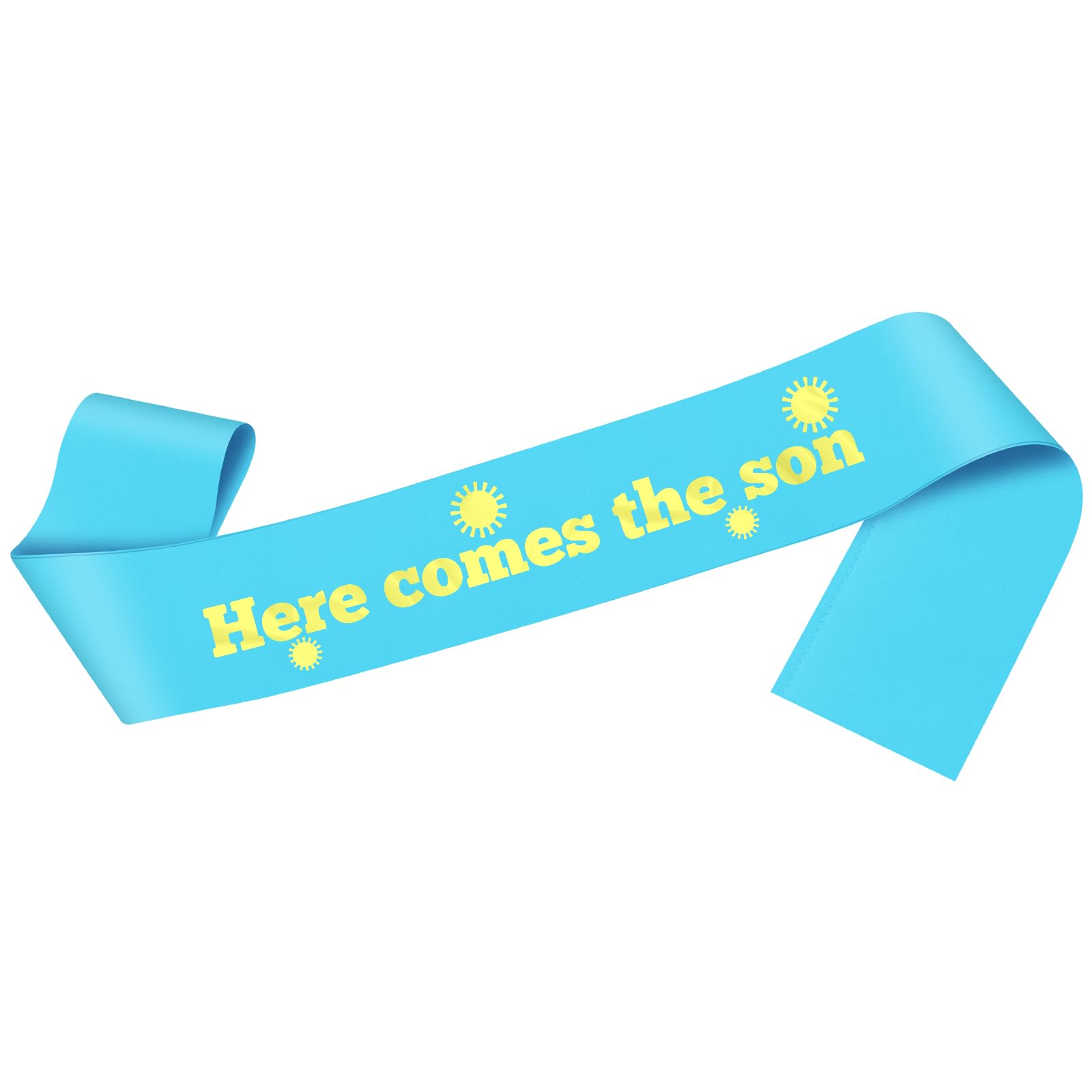 Baby Shower Decorations for Women Men Baby Shower Sash for Mum Dad Gender Reveal Decorations for Boys Blue Satin Sash with Gold Lettering Gender Reveals Party Favors New Dad Mom Gift