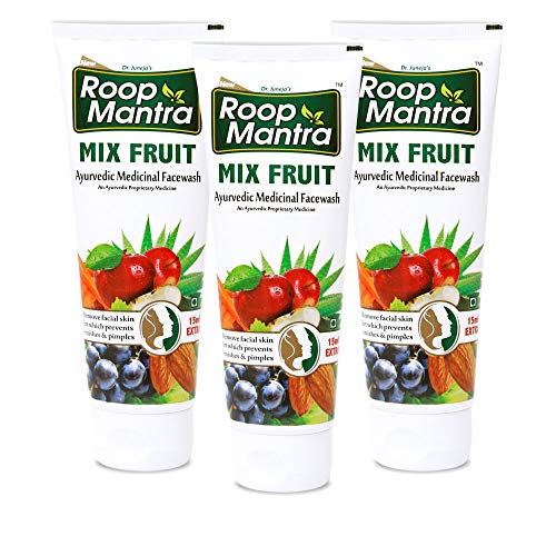 Image of Roop Mantra Mix Fruit Face Wash 115ml (Pack of 3, 115ml)