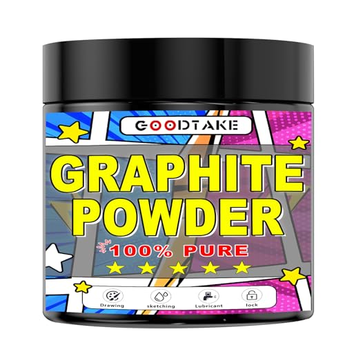 GOODTAKE Pure Graphite Powder, 16 Ounces Ultra-Fine Powder Graphite's, Dry Powdered Graphite's Lubricant, Powdered Graphite for Drawing, Sketching, Pencils, Locks, Bearings