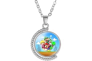 Anime Super Mari Necklace Pendant Zinc Alloy for Women and Men