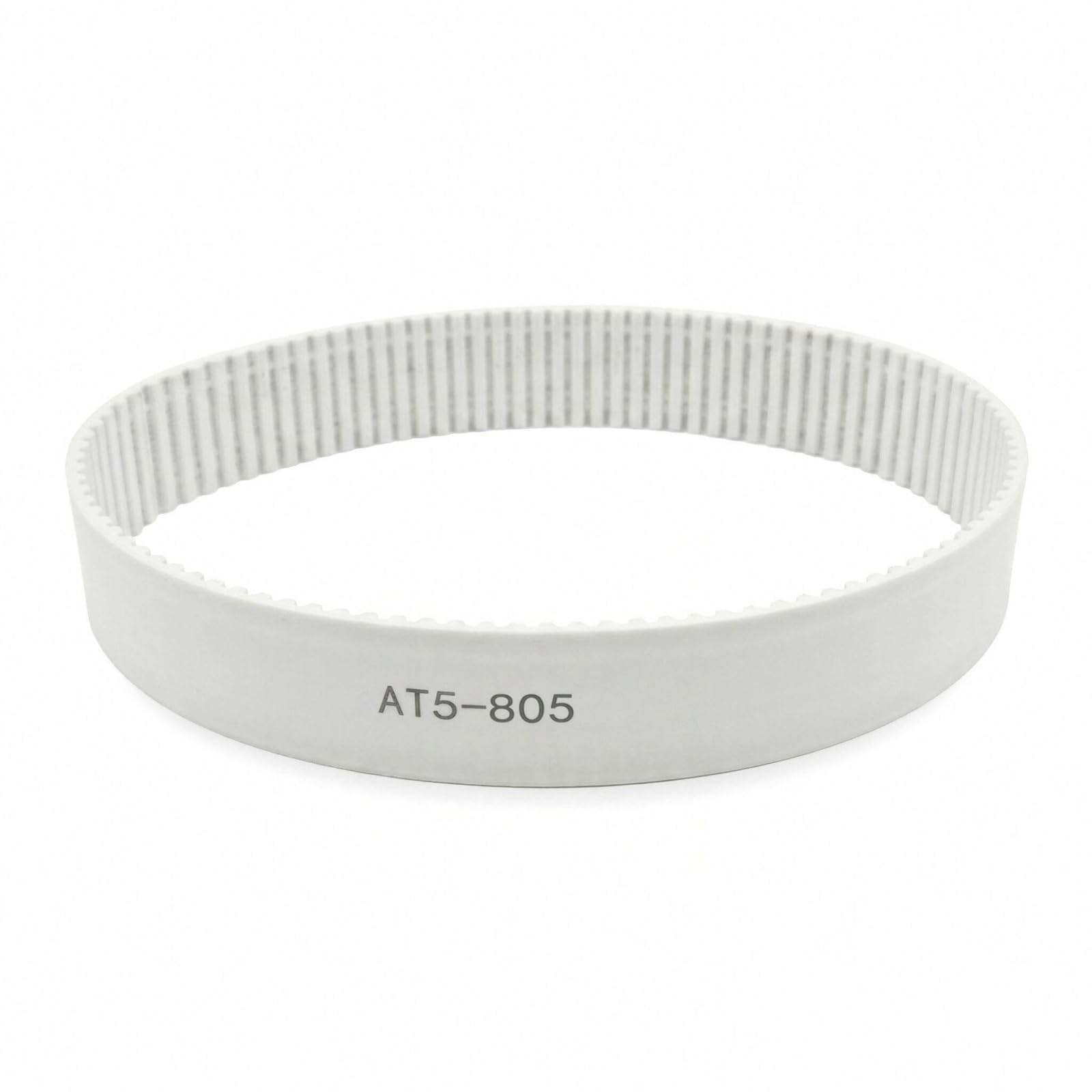 AT5 805 Zahnriemen, weißes PU, 805 mm Länge, Polyurethan, 6,35 mm-80 mm Breite, mit Draht, geschlossener Übertragungsriemen(Width 10mm)