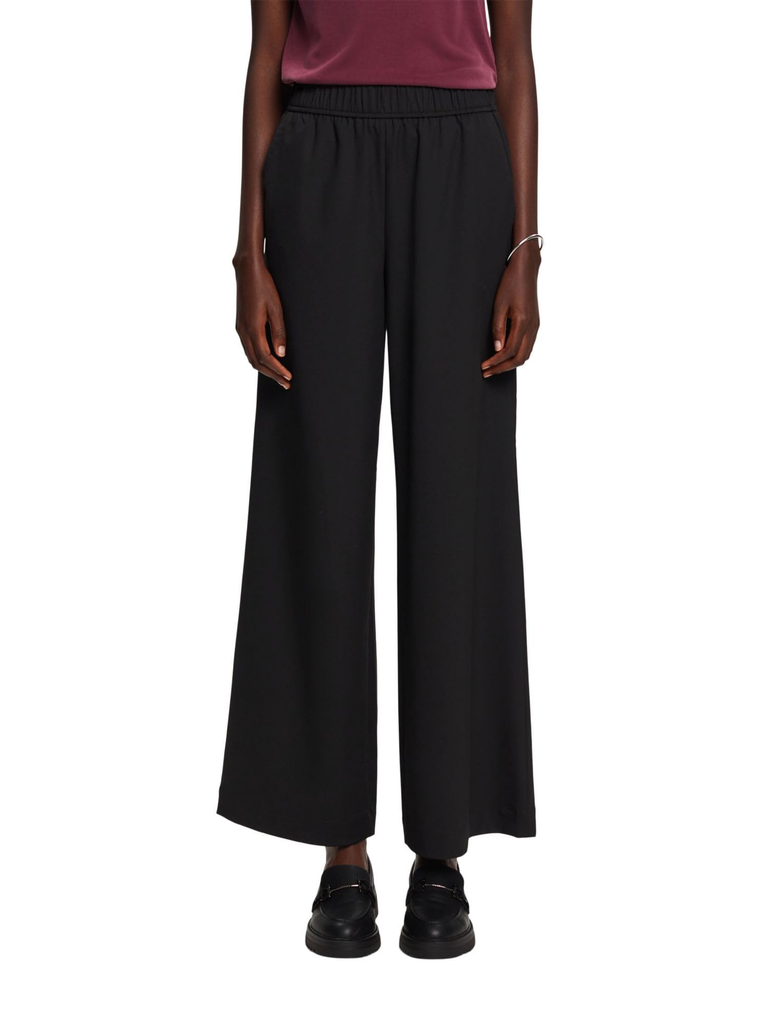 ESPRIT Women's Trousers, 001/Black, 32W x 30L