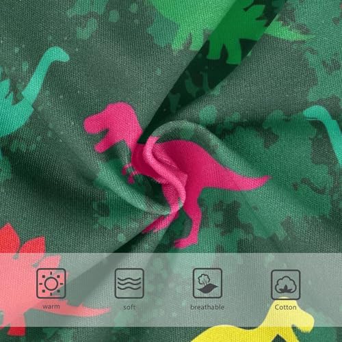 Colorful Dinosaur Rex Green Cute Panties Girl Girls Underwear Toddler Cotton Cartoon Kids Undies Briefs 2t3