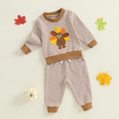 Toddler Boy Christmas Outfit Fall Winter Baby Boys Sweatshirt Pants 2 Piece Set Cute Pullover Sweatpants Clothes4