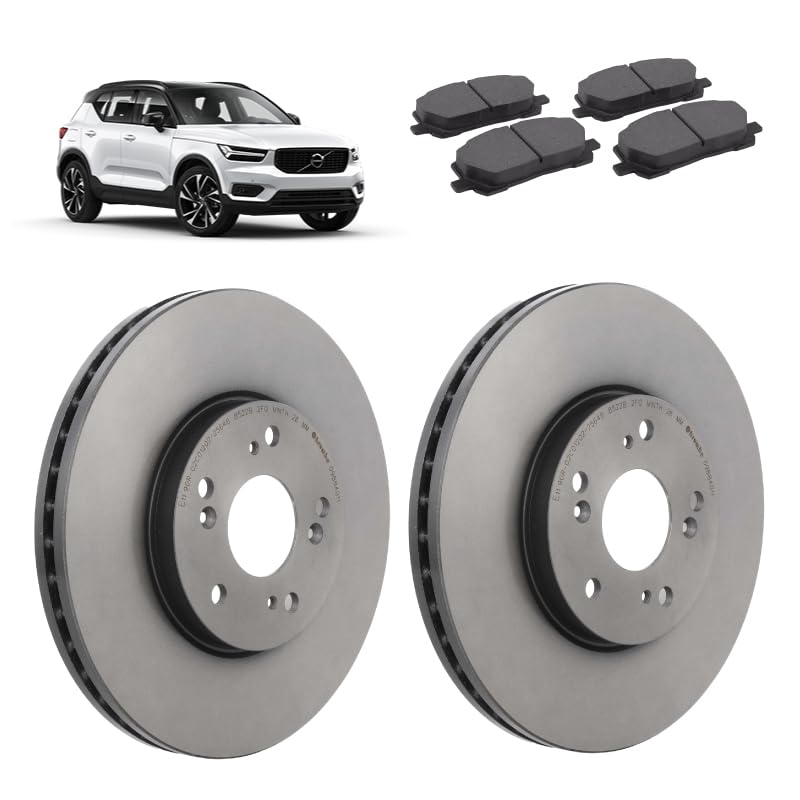 Kit dischi 322mm e pastiglie freno anteriori compatibile con Volvo Xc40 2017+