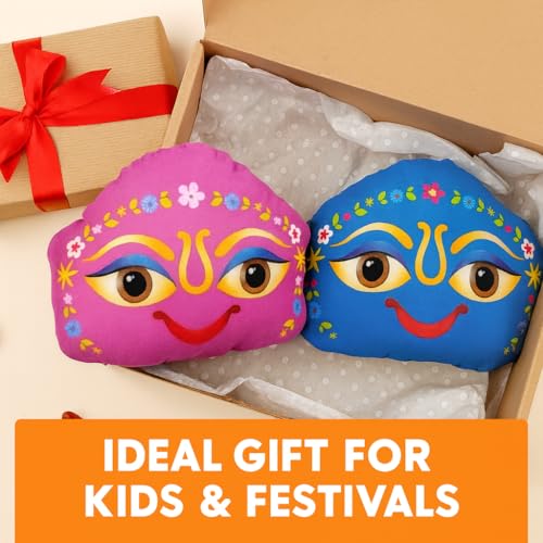Image of Govardhan Giri Raj Sila Soft Toy for Kids | Cute Devotional Plush Toy | Soft Fabric | Kids Gift for Festivals & Home Decoration | Washable