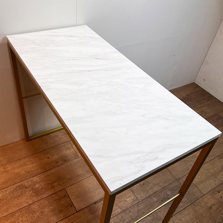 Amazon｜C.RAFT 天板大理石調サロンテーブル 900×450 アイアン ウッド