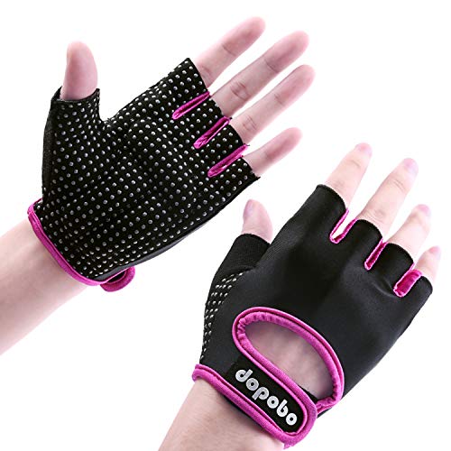 Dopobo Workout Gloves, Weight Lifting Gloves: Women Half Finger Gym Glove, Crossfit Glove