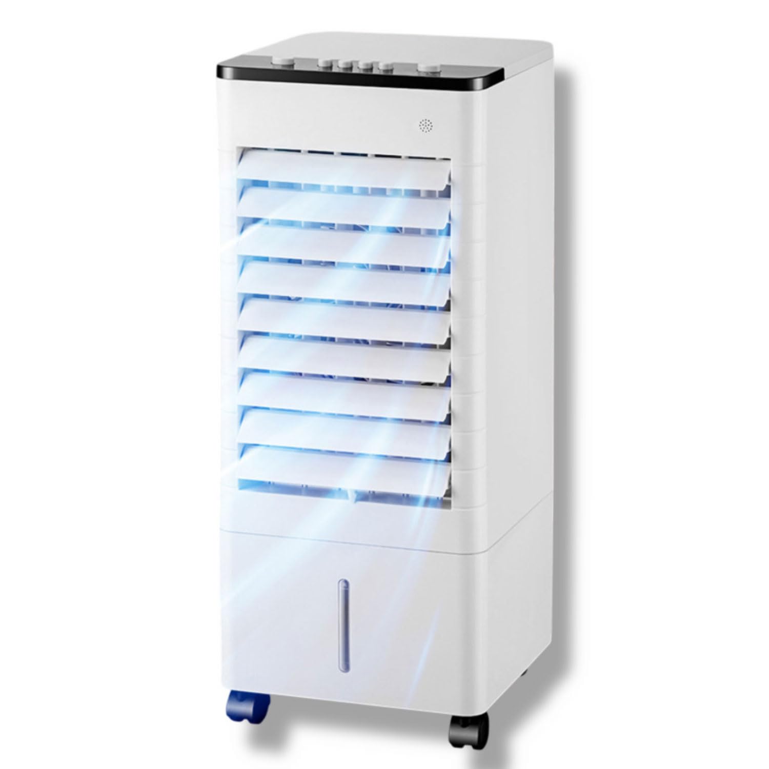 WJIANBIN Evaporative Air Cooler 90° Oscillation Portable Air Conditioner with 3 Speeds 3Modes 15H Timer 9LWater Tank Remote Portable Swamp Cooler for Bedroom Home Office Garage Cooling Fan