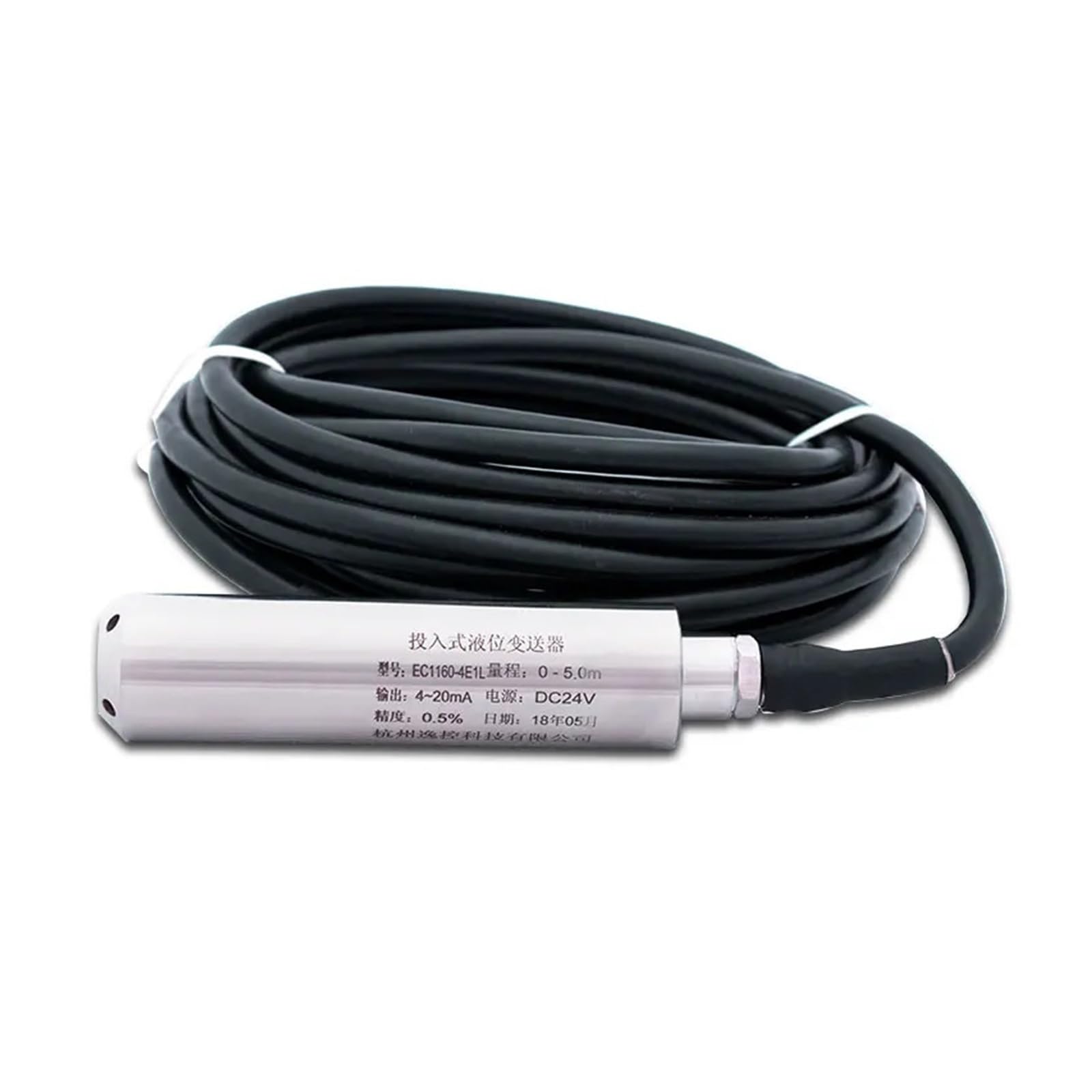 BALYDLUL 4-20ma Level Indicator Input Probe Liquid Level Sensor Detector SS304 0-150 Meters(0-5meters)