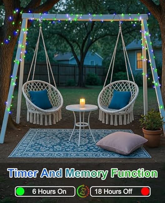 80FT 240 LED Christmas Lights Outdoor, Plug in Christmas Tree Lights with Waterproof 8 Modes, Connectable Green Wire String Twinkle Light for Indoor Home Garden Party Holiday Decorations, Blue Green