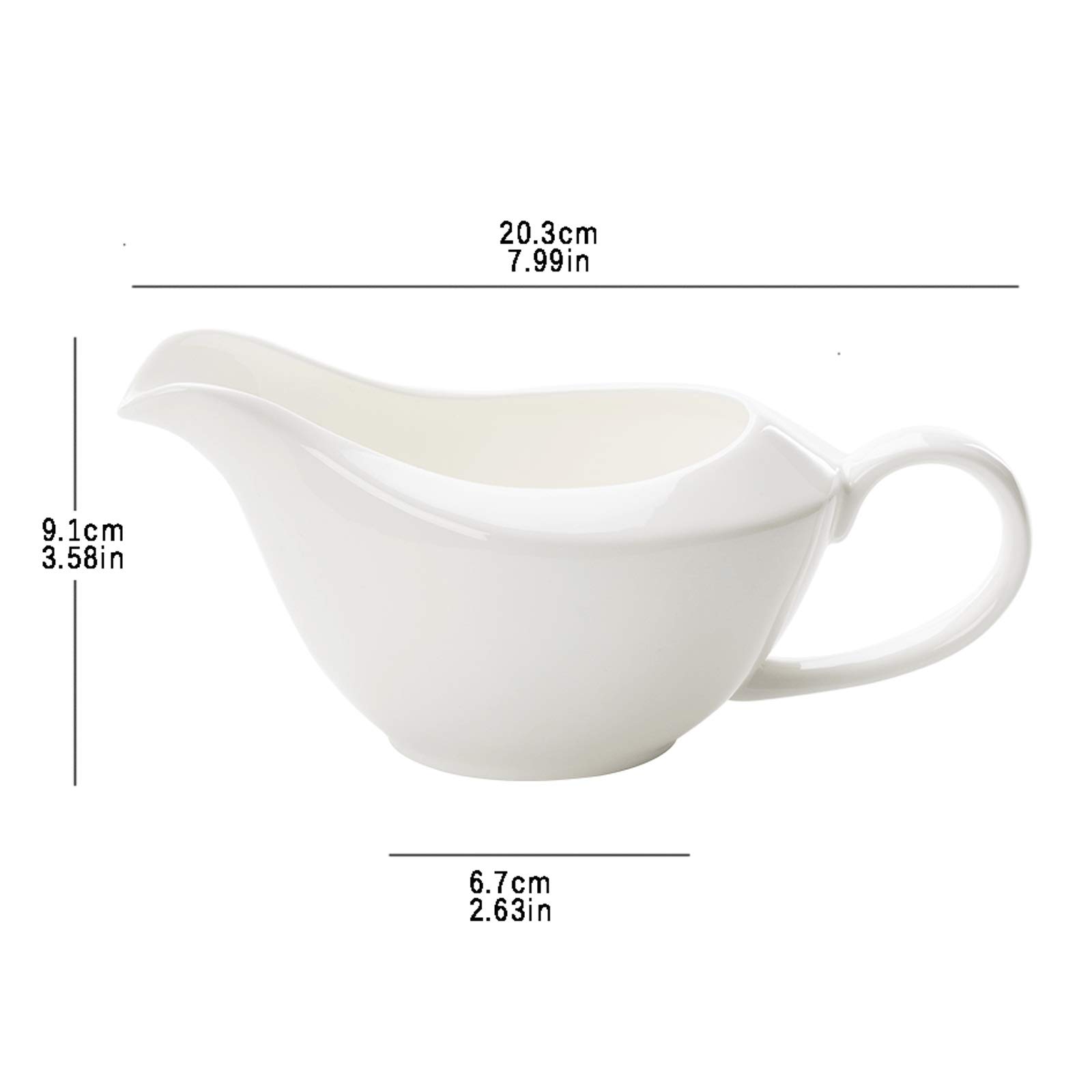 Pichet à crème, Pot à crème, pichet à baratte, saucière en céramique, saucière en Porcelaine Tendre, Pot à crème, adapté à la Restauration, aux Vacances et aux fêtes, Pot à crème au Lait