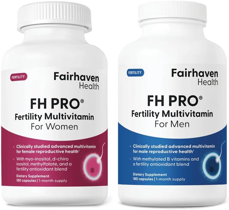 Fairhaven Health FH Pro for Men and Women Combo | Premium Prenatal Fertility Supplements | Capsules