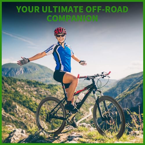 2-Pack 24 X 1.95/2.125 Mountain Bike Tires & Inner Tubes Set 24 X 1.95/2.125 Folding Puncture-Resistant Replacement Tires with Pair 1.75-2.125 Inner Tubes & Tire Levers for MTB Off-Road Bikes