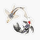 Koi Fish Crap Sticker Vinyl Decal Laptop Wall Window Bumper Sticker 5'