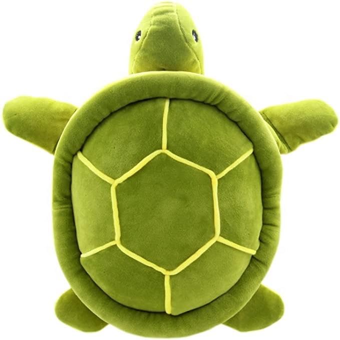 Image of Green Turtle Soft Plush Toy for Kids - 30 cm Cuddly Stuffed Animal | Soft Hugging Toy for Toddlers & Babies | Safe, Washable Plush Gift for Boys & Girls