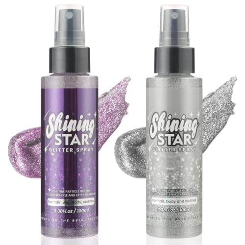 【Formula Sicura】: Spray glitterato lucido è realizzato con materiali sani di alta qualità, che è delicato e non irritante, non ostruisce i pori ed è adatto a tutti i tipi di pelle e tutte le età