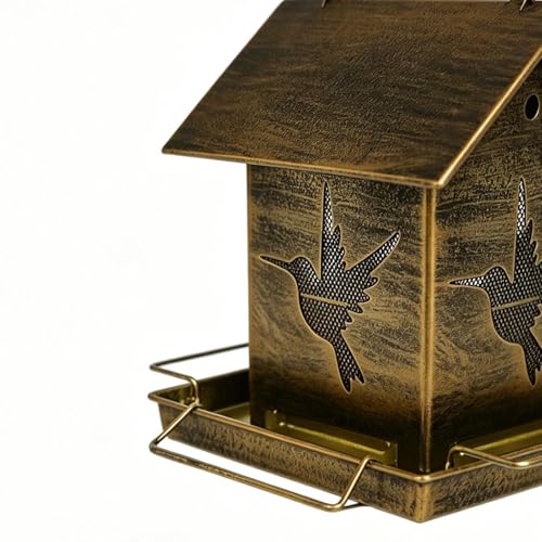 Mangeoire en métal pour oiseaux à construction extérieure robuste - 7