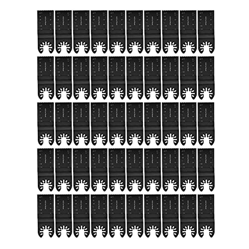 Lames de scie oscillantes 50 pcs en acier au carbone pour découpe précise du bois