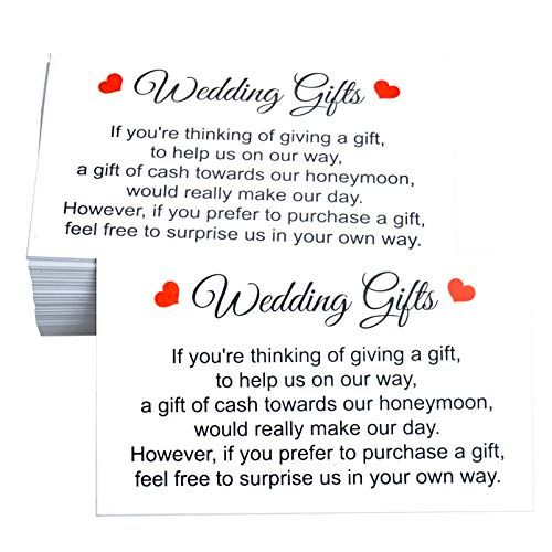 RXBC2011 50 Wedding Gift Request Cards Wedding Wishing Well card Wedding Invitation Insert Honeymoon...