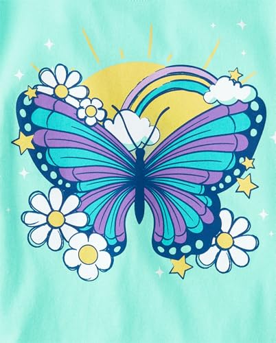 Image of The Children's Place Girls' Short Sleeve Graphic T-shirts (5-Pack)