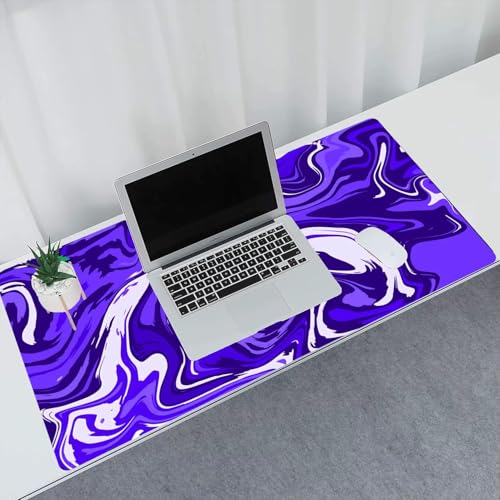 Image of Saco XXL Gaming Mouse Pad for PC - Large Desk Mat 900x400x3mm, Extended Non-Slip Rubber Base, Waterproof Surface, Fluid Design, Big Keyboard Mouse Pad for Office & Home Setup