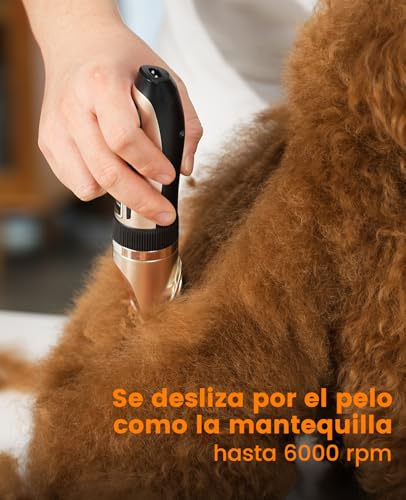 Miniatura 3 de Oneisall Kit De Cortapelos Para Perros Y Patas De Perro, 2 En 1, Kit De Aseo Para Mascotas, Gatos, Perros, Silencioso, Inalámbrico